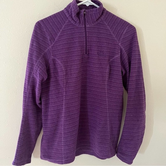 The North Face Jackets & Blazers - THE NORTH FACE Women’s M Purple Quarter Zip Fleece Jacket Never Stop Exploring